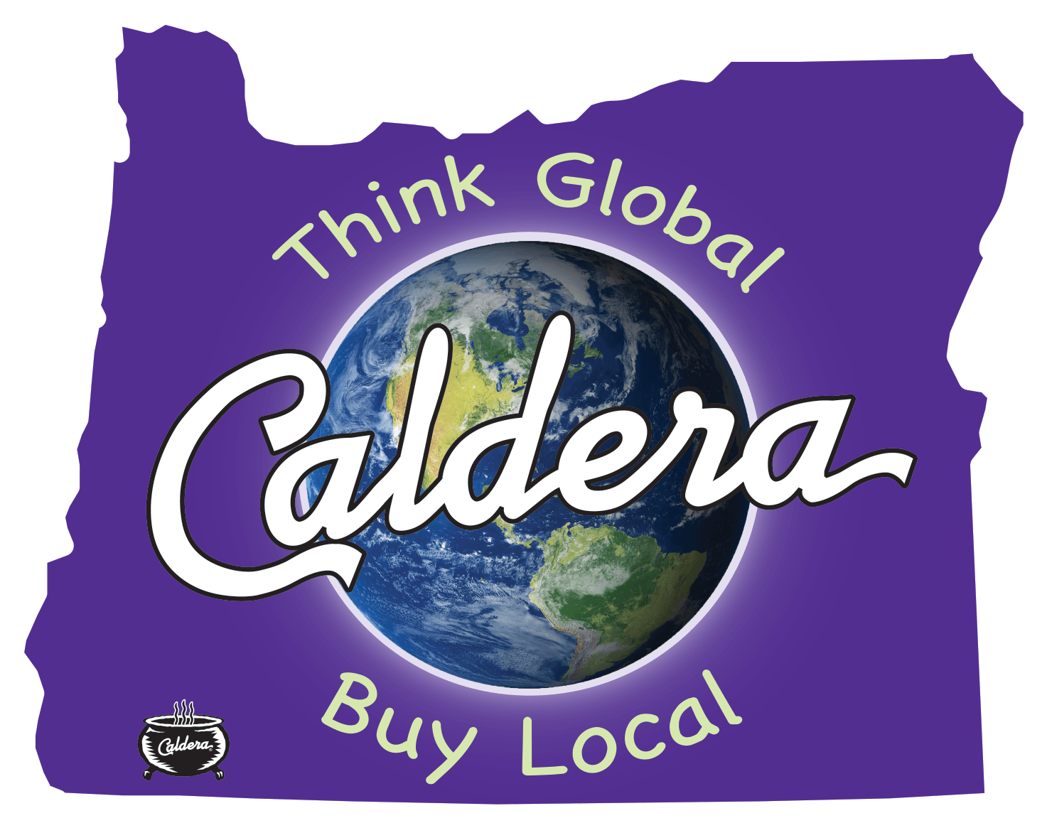 Caldera buy local sticker
