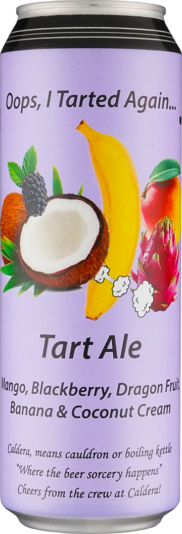 Oops I Tarted Again craft beer can from Caldera Brewing in Ashland Oregon