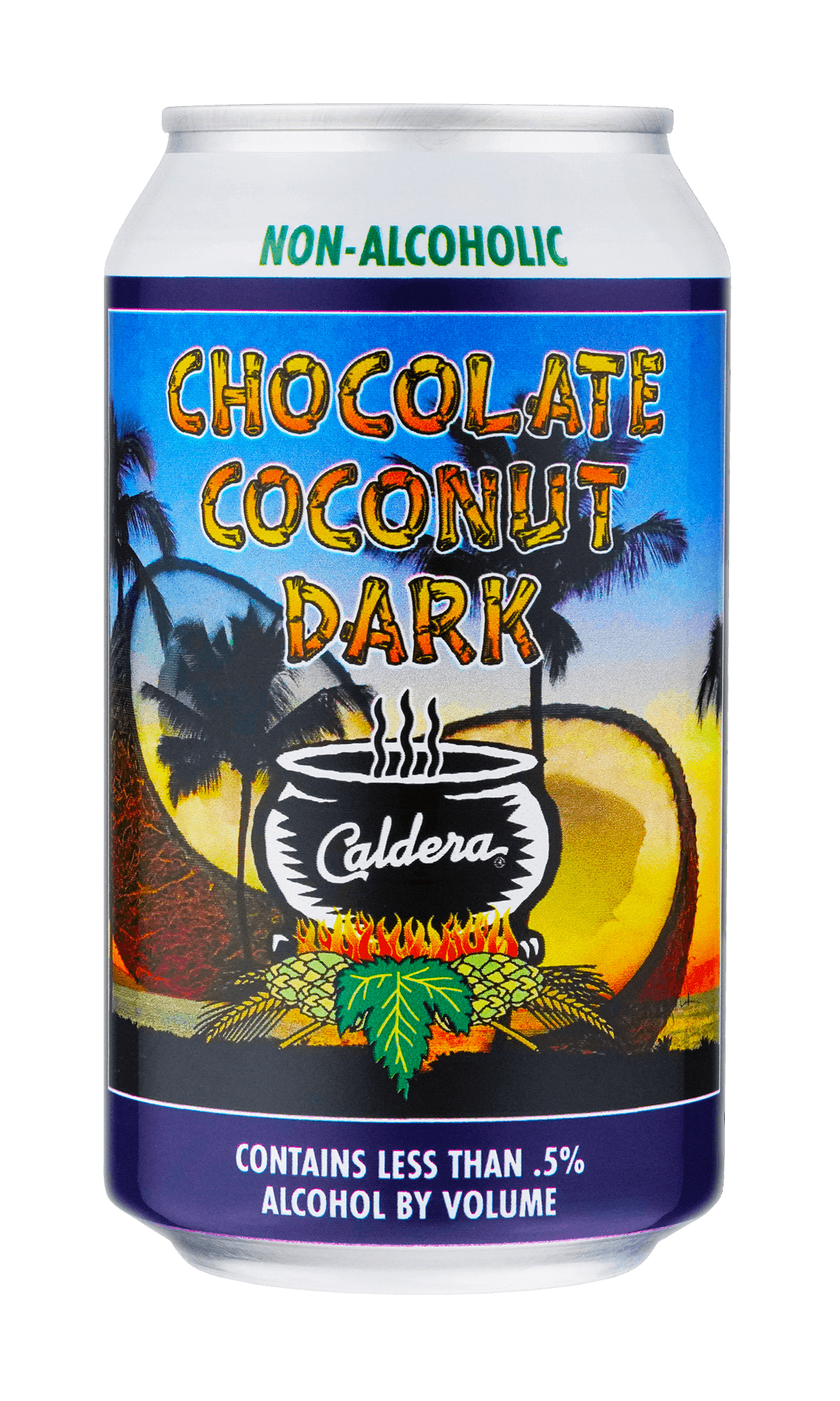 Toasted Coconut Chocolate Porter craft beer can from Caldera Brewing in Ashland Oregon