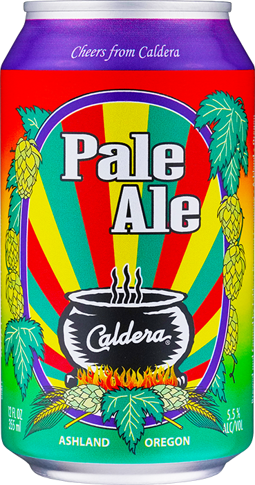 Pale Ale craft beer can from Caldera Brewing in Ashland Oregon