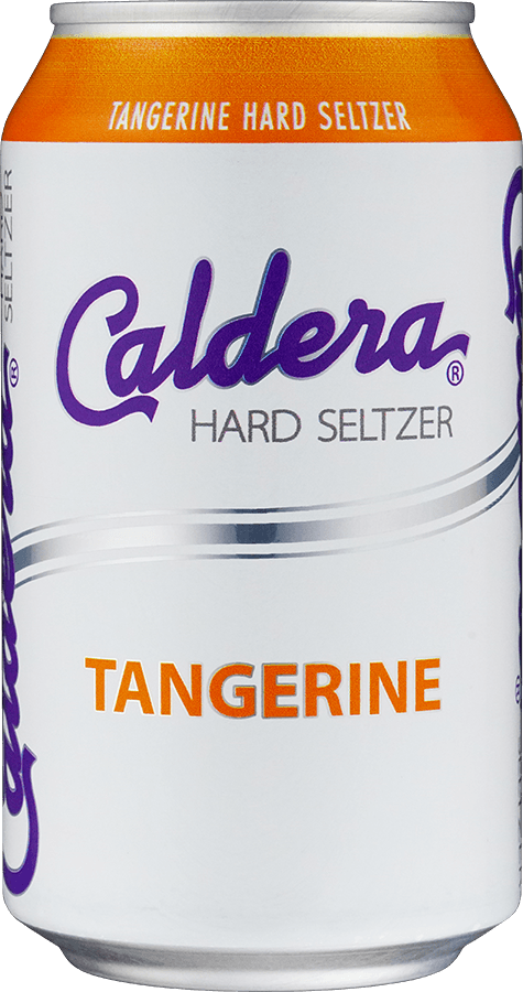 Tangerine hard seltzer can from Caldera Brewing